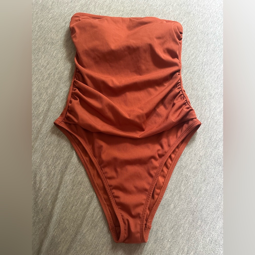 Rust Orange One Piece Swimsuit